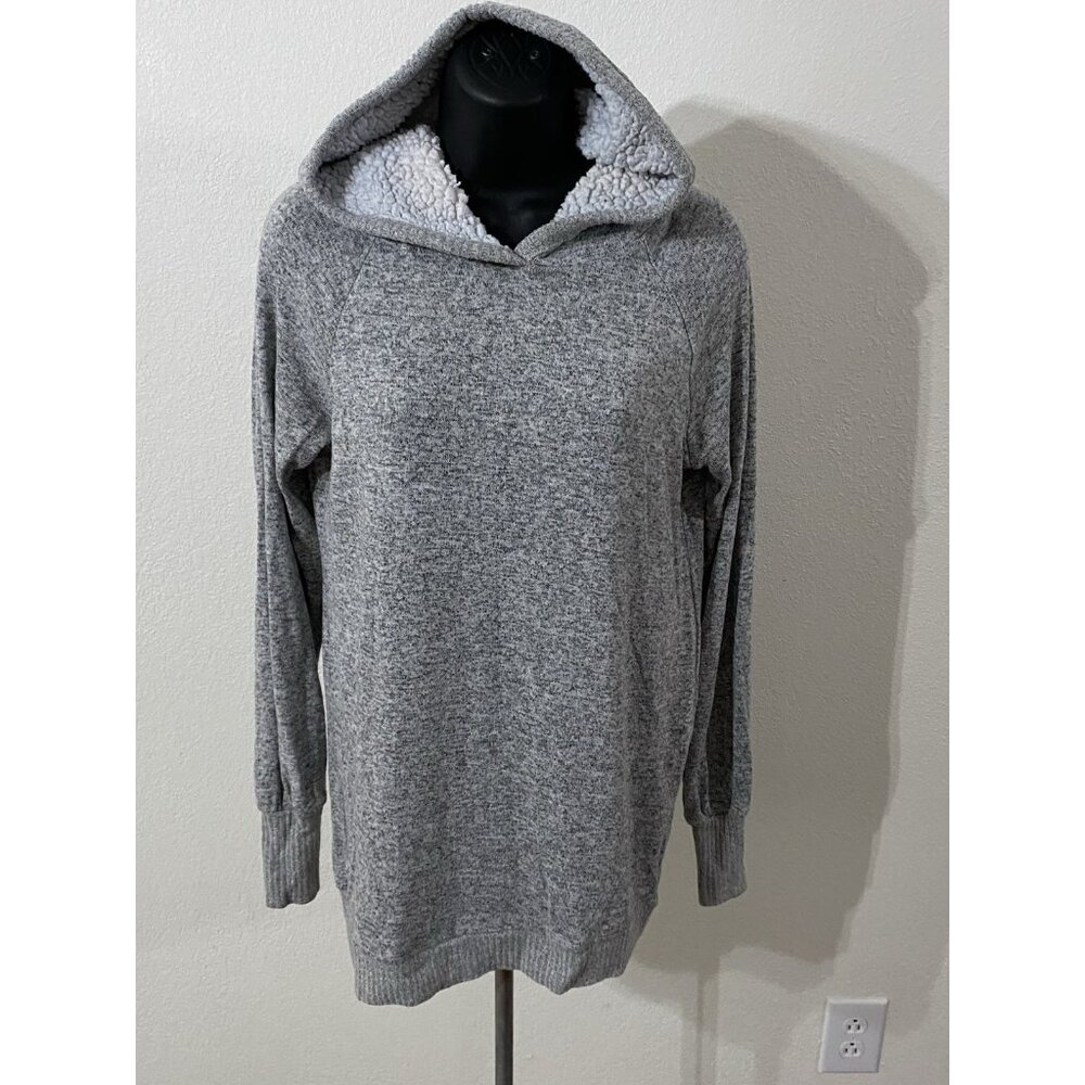 Pure Rebel Womens Size S Top Fleece Hood Long Sleeve Stretch